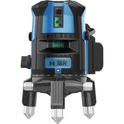 5 lines Green light High Precision Infrared Glare Spirit Level Touch Button Portable Automatic Decoration Remote Control Caster