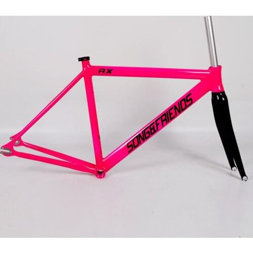 Song friend Aluminum Fixed Gear Fixie Bike Frame Include headset Seatposts Clamps