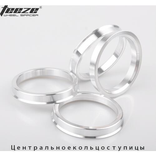4Pieces/set Aluminum wheel center hub rings OD 74.1 to ID 65.1 car accessories spigot centric rings free shipping