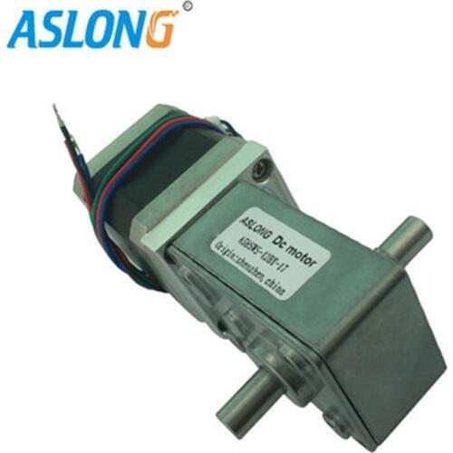 Auto-lockWorm Gear Stepper Motor With Dual Shaft 2Phrase 4line 1.8 Degree Nema17 double shaft stepping reducerMOTOR A58SW-42BYS