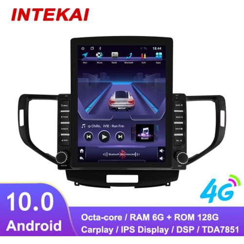 9.7" Vertical Style Tesla Screen Android 10.0 Car Radio GPS Navigation Multimedia Player For Honda Accord 8 2008-2012 Auto Radio