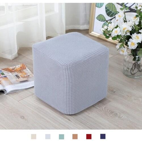 10'-13' Stretch Ottoman Slipcover Footstool Footrest Living Room Soft Cover