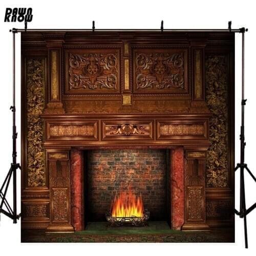 DAWNKNOW Castle Indoor Photography Background For Children Fireplace Customize Personal Backdrop For Newborn Photo Booth G461