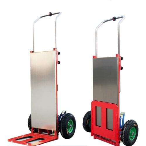 Electric Stair Climbing Car Heavy up And Down Stairs Cart Stair Truck Moving Pulling Goods Handling Trucks Flat Truck 200kg