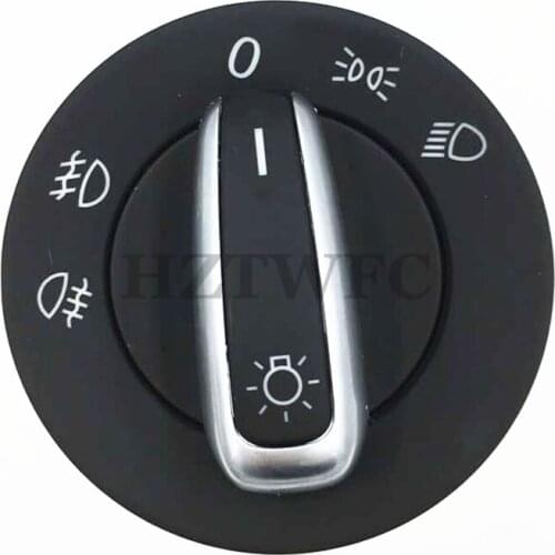 Chrome European Headlight Switch For VW Golf 5 6 GTI Mk5 Mk6 Jetta 5 6 Passat B6 Touran Tiguan SEAT ALHAMBRA OEM 5ND 941 431 A