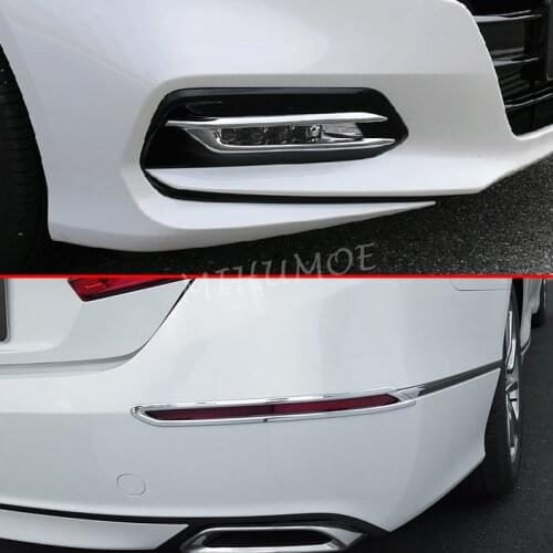 Front + Rear Fog Light Kit For Honda Accord 10th 2018 2019 Accessories Bumper Reflector Surrounds Cover