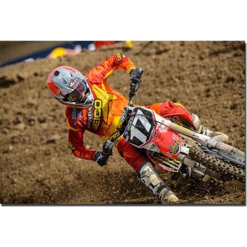 Motocross Rally Racing Posters Wall Art Canvas Prints Decorative Paintings for Home Decor