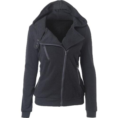 New Casual Winter Women Basic Jackets Cardigan Cotton Hoodies Female Coat Black Outerwear Hoodies Sweatshirts Plus Size 3XL 50