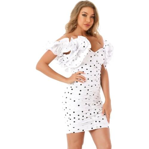 New Fashion Women White Sleeveless V Neck Mini Bodycon Dress