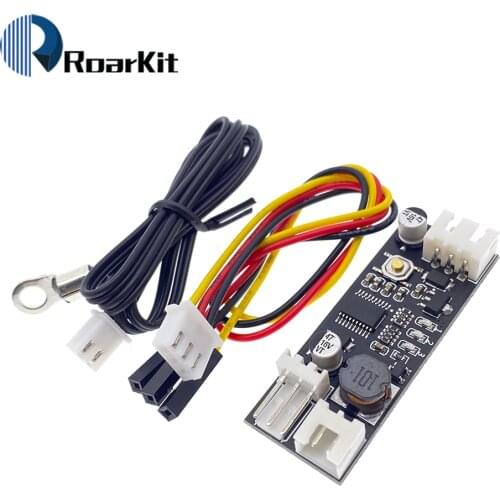 Single 12V 0.8A DC PWM 2-3 Wire Fan Temperature Control Speed Controller Chassis Computer Noise Reduction Module NTC B 50K 3950