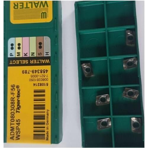 ORIGINAL 10PCS CARBIDE INSERT ADMT080308R-F56 WSP45