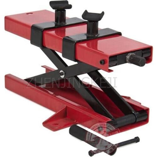 Mini Motorcycle Lift Small Motorcycle Portable Hand Crank Vertical Thicken Support Scissor Bracket Repair Mechanical Tools 500KG