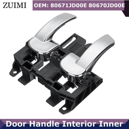 Car Interior Door Handle Left Right For Nissan Qashqai J10 2007 2008 2009 2010 2011 Inside Inner Door knob 80670JD00E 80671JD00E