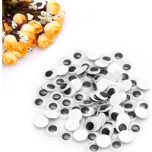 100PCS Wiggly Wobbly Googly Eyes Self-adhesive Scrapbooking Crafts