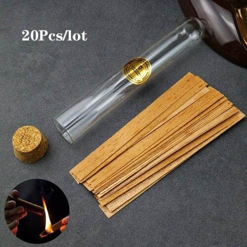 Spanish Cedar Piece Thin Spills Pieces Cigar Odorless Flame To Keep Cigar Taste Travel Cigar Lighting Strips Cigar Accessories