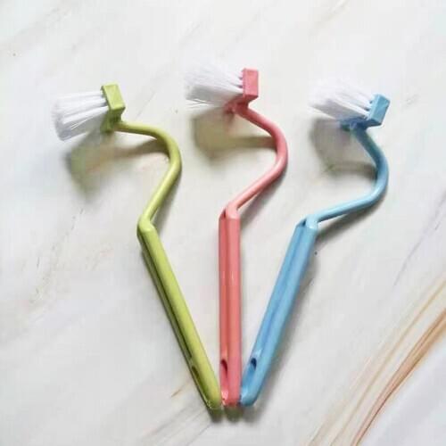 Creative S Bathroom Bending Type Toilet Brush Brush The Toilet Inside Corner V-shaped Bending Cleaning Brush Cleaning Products