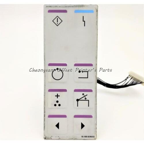 10.109.9299 Operator Panel Touch-Sensitive Scherm Layout Instruction plate englisch Suitable For Heidelberg Offset printing