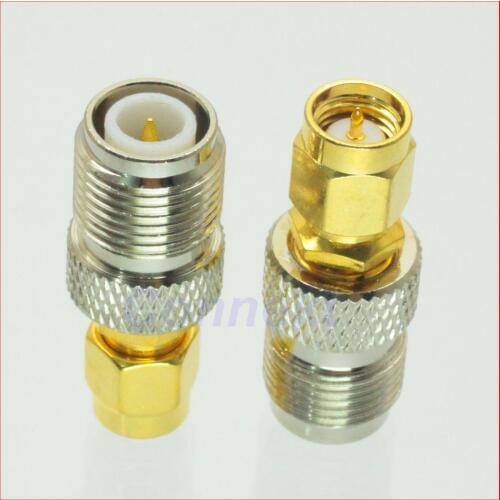 10pcs/lot RP-TNC female plug to SMA male plug RF coaxial adapter connector