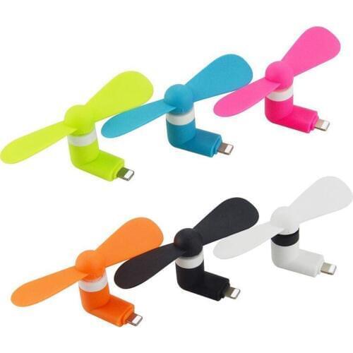 10Pcs Mini Portable USB Fan 5v 1w Mobile Phone USB Gadget Cool Fans Tester For Apple iphone 5 5s 5c se 6 6s 7 plus 8 X Xs Xr Max