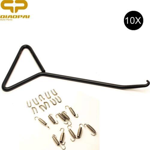 10PC Universal Motorcycle Exhaust Spring Hook U Expansion Escape Moto Motorcycle Exhaust Parts