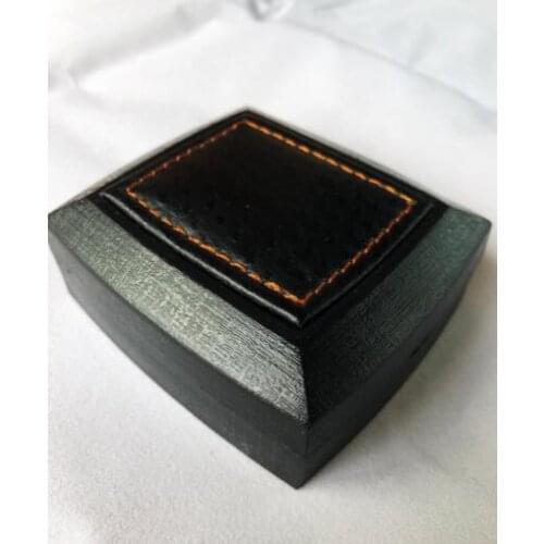 12pcs/lot Leather Tie Clip Cufflinks Box 8x7x3cm Cuff Links Tie Pin Bar Carring Cases Holder Jewelry Boxes Wholesale