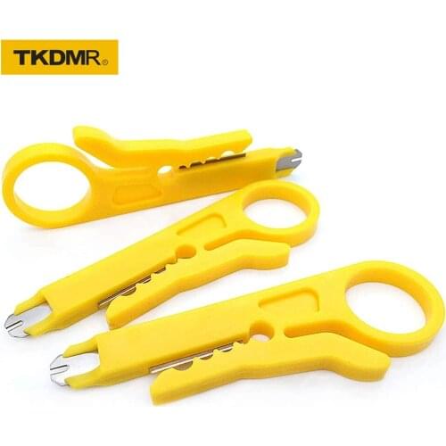 TKDMR 3/5pcs Multifunction Yellow Wire Stripper Pliers Portable Cutter Crimping Household Crimper Cable Home Accessories Tool