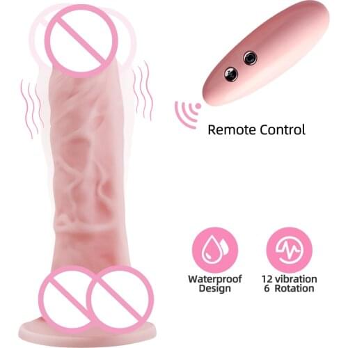 Wireless Remote Vibrator Big Dildo Anal Sex Toys For Woman Suction Cup Penis Huge Dildo Realistic Sex Toys For Women sex shop