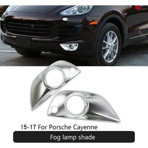 For Porsche Cayenne 15-17 dedicated to modified front fog lamp cover fog lamp frame exterior decoration accessories