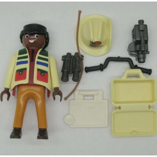 Playmobil Geobra jungle reporter Action figure toy Collectible A74G