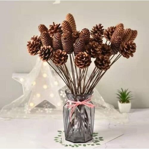 Natural Dried Flowers Pine Cones Lotus Root Daisy Christmas New Year DIY Wedding Decoration Ornament Florists Home Decor Crafts