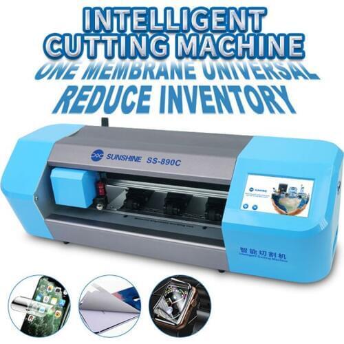 Newest SS-890C Auto Film Cutting Machine Phone LCD Screen Back Cover Protector Cutting Machine for Phone Watch Airpods Camera