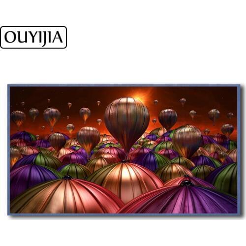 OUYIJIA Cartoon Art Colorful Balloon Mosaic 5D DIY Diamond Painting Full Embroidery Rhinestone Home Decoration Gift Cross Stitch