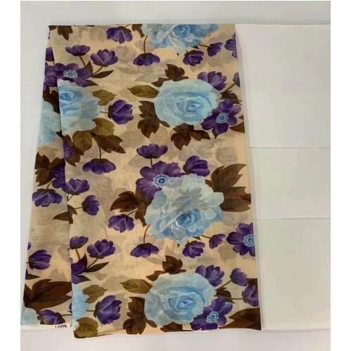 Latest Fashion High Quality Swiss Voile 100%Cotton African Lace Fabric 5 Yards /Set Printed Fabric For Womens Dresses! LXF78110