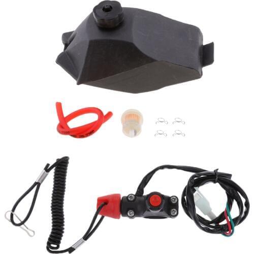 Safety Tether Engine Stop Kill Switch Fuel Gas Tank for 47cc 49cc Bike