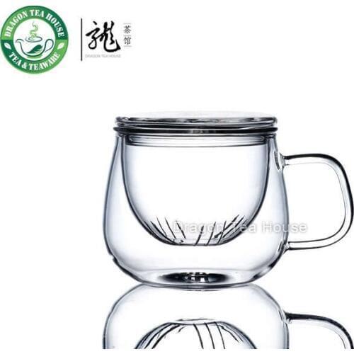 Clear Glass Mug w/t Infuser 300ml 10.6oz