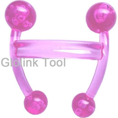 Mini Body Massager Manual Handheld With Four Balls Trigger Point Muscle Relax Fitness Health Measure Tool