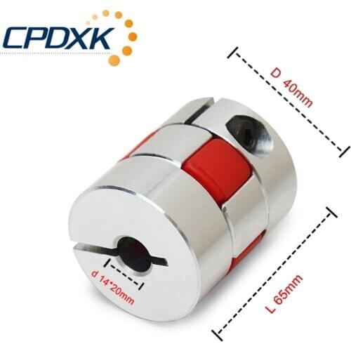 Plum Clamp Coupler D40 L65 Aluminum Flexible Shaft Jaw shaft coupling for CNC Stepper Motor Coupler