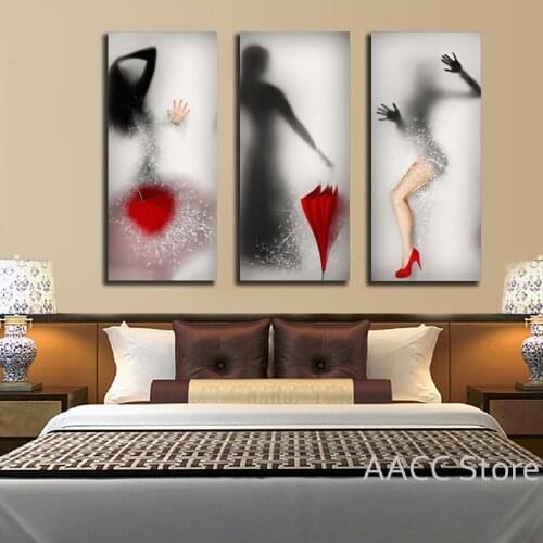 Modern Style Sexy Girl With Umbrellar Canvas Paintings Poster And Print Wall Picture For Nordic Living Room Home Cuadros Decor