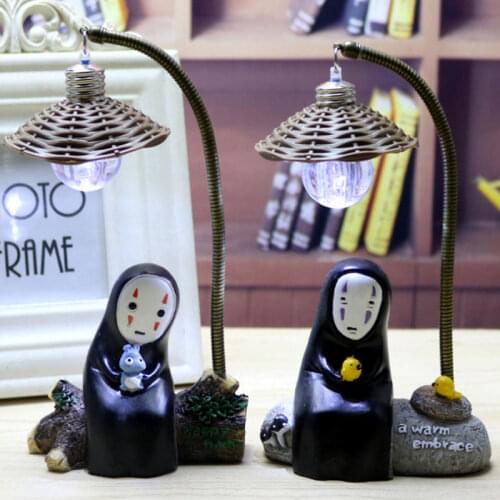No Face Man LED Night Light Spirited Away Faceless Mans Cartoon Anime Hayao Miyazaki Night Lamp Kawaii Baby Kids Holiday Gifts