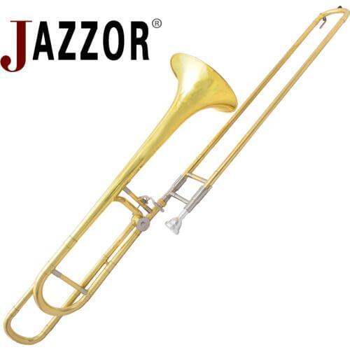 JAZZOR JBSL-800 tenor trombone with the mouthpiece with case,gloves,gold brass wind instruments