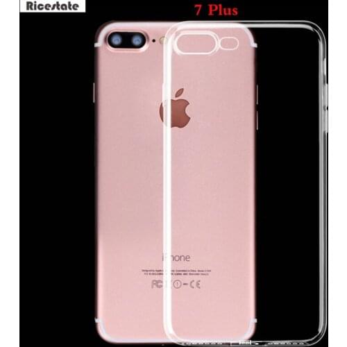 7 Plus Ultra-thin Clear TPU Case For iPhone 7Plus 5.5-inch Ricestate Brand Crystal Back Cover Protect Skin For iphone 7 Plus