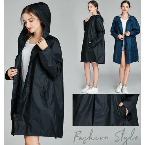 Fashion Adult Men And Women Windbreaker Black Raincoat Coat Rainproof Coating Poncho Hiking Single Outdoor Play With Water