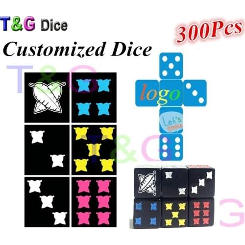 High Quality Customized D6 Dice for Logo!Personalize Custom Order Board Game Rpg Dice/Die,Printed or Laser Engraved Specially