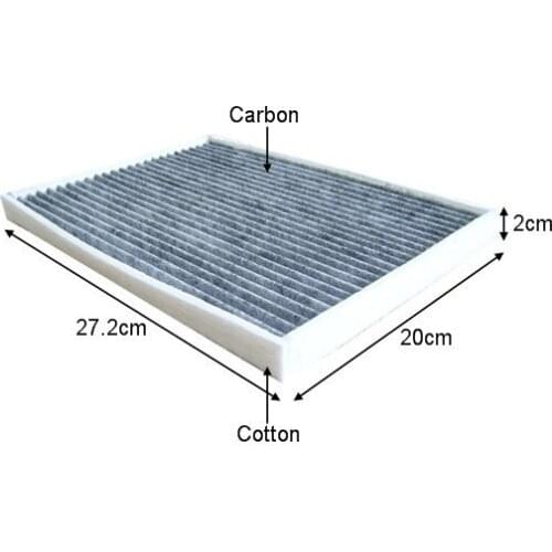 Free Shipment CUK2138 Factory Outlet High Quality Black Carbon Cabin Air Filter for SUZUKI 27.2*20*2cm 95861-64J00