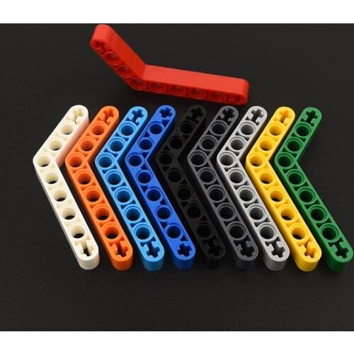 10PCS 6629 High-tech Hole beam 1 x 9 Bent (6 - 4) Thick Building Blocks Parts MOC DIY Education Build Toys Brick