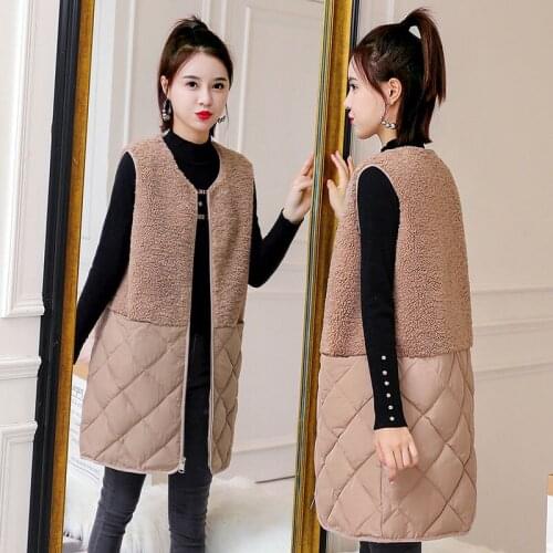 Women Winter Vests Hooded 2021 New Solid Color Vest Female Thicken Cotton Padded Sleeveless Jacket Ladies Waistcoat Clothing Q76