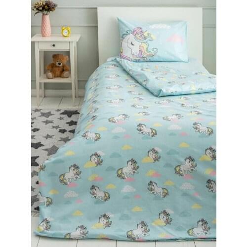 100% Cotton Patterned Woven Girl Duvet Cover Set single 160x220cm