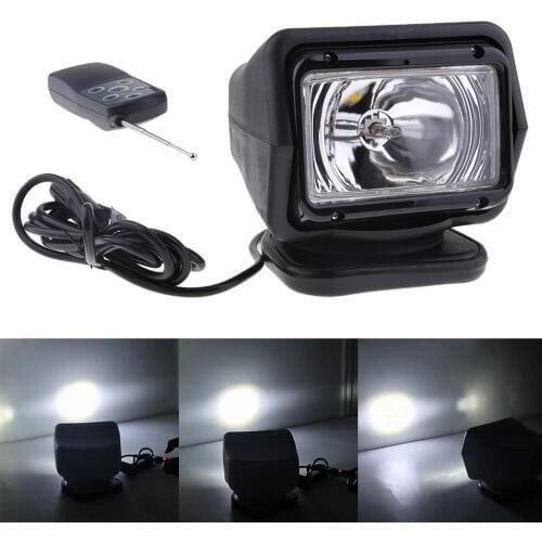 35W Xenon HID Search Work Light Remote Control Black Casing 360 Degree Rotation