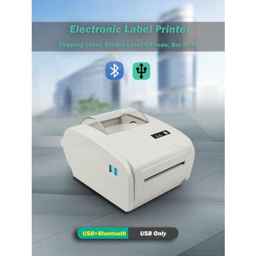4 inch 110mm shipping label printer usb/bluetooth