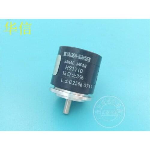 Used JAPAN SAKAE HS1710 1K 10 turns Multi-turn potentiometer Shaft 9mm Servo installation switch